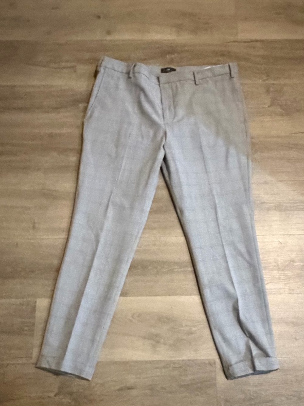 H&M Light Gray Men's Dress Pants - Slim Tailored